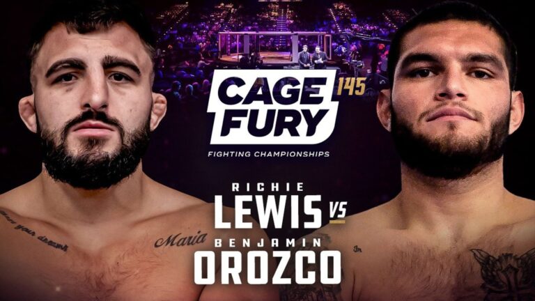 CFFC 145: Former LFA champ Richie Lewis claims homecoming win on CFFC debut CFFC 145: Lewis vs Orozco poster