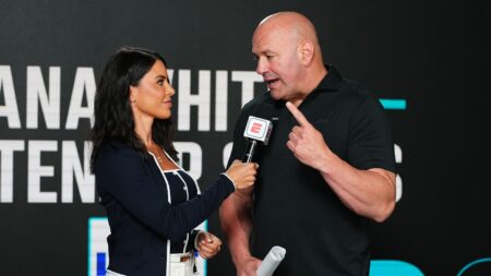 Charly Arnolt and Dana White