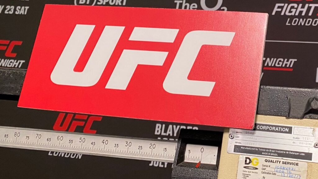 UFC weigh-in scale