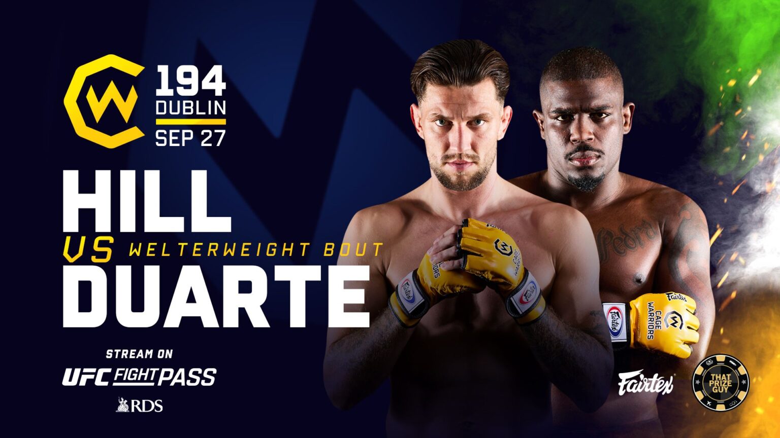 Cage Warriors 194: New headliner confirmed as fight card set for Dublin Cage Warriors 194