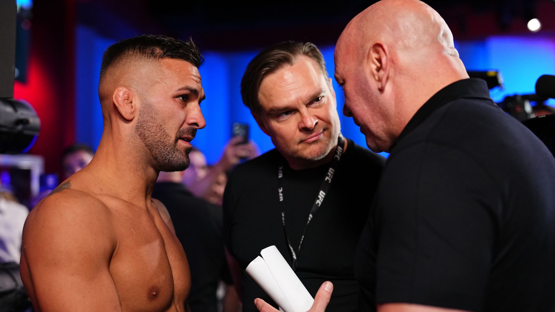 Hecher Sosa, Fabiano Buskei and Dana White