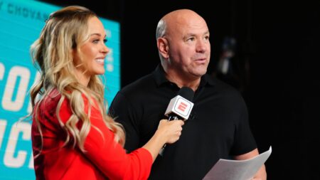Laura Sanko and Dana White