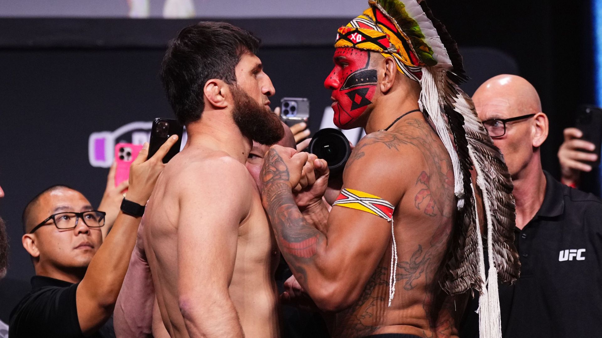 Magomed Ankalaev and Alex Pereira