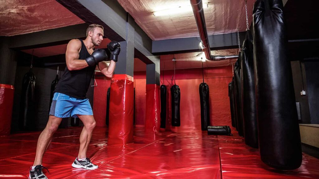 proper stance with hand placement