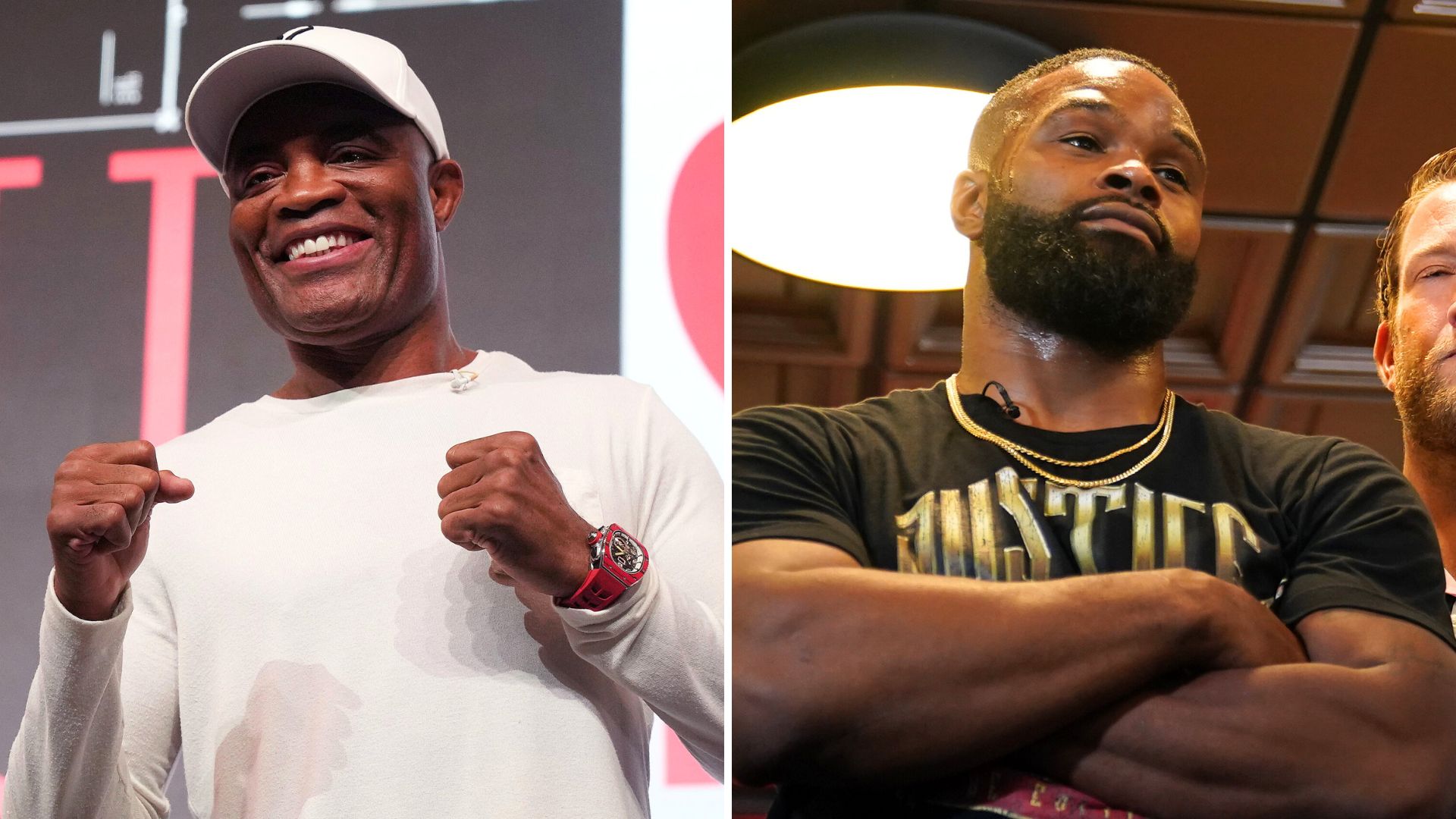 Anderson Silva and Tyron Woodley